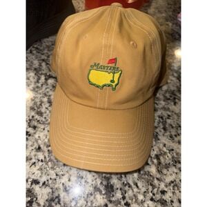American Needle Masters Hat Cap Adult Dad Khaki Tan Augusta National Golf